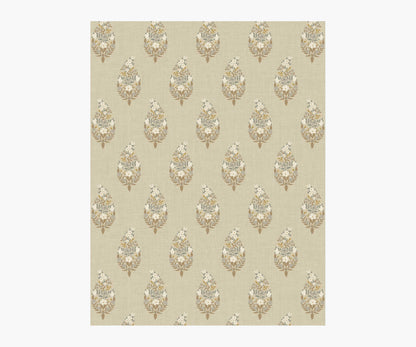 Paisley Wallpaper Sample - Linen