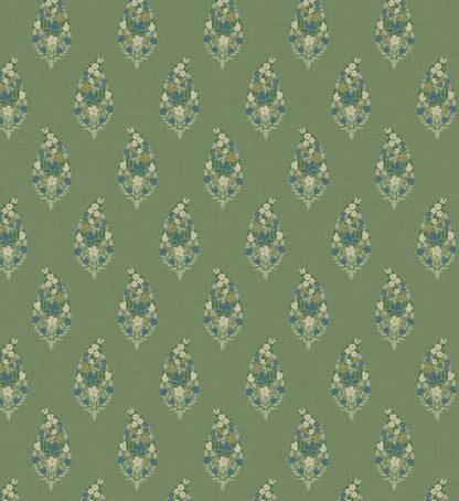 Paisley Wallpaper - Green